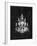 Paris Chandelier on Black 4-Morgan Yamada-Framed Art Print