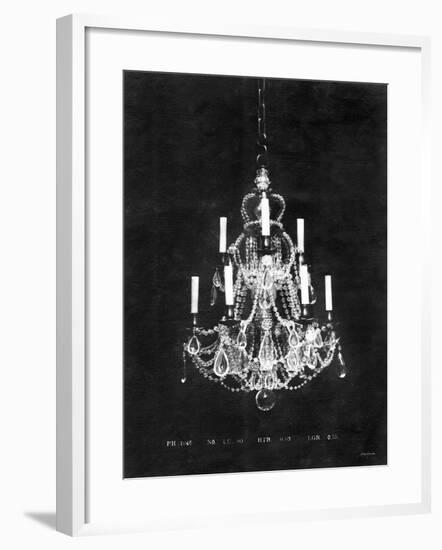 Paris Chandelier on Black 4-Morgan Yamada-Framed Art Print