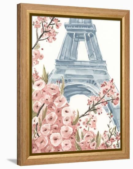 Paris Cherry Blossoms I-Annie Warren-Framed Stretched Canvas