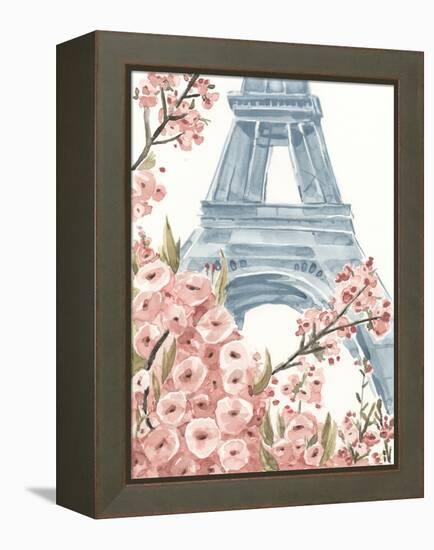 Paris Cherry Blossoms I-Annie Warren-Framed Stretched Canvas