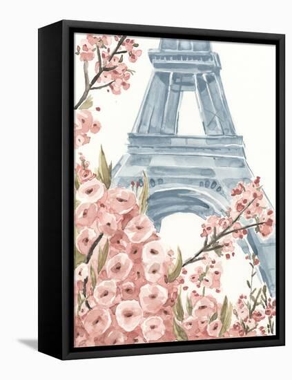 Paris Cherry Blossoms I-Annie Warren-Framed Stretched Canvas