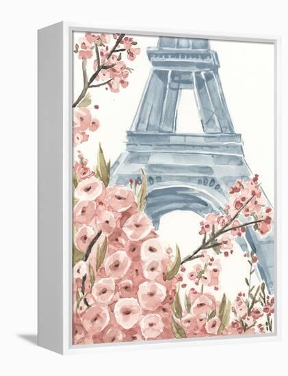 Paris Cherry Blossoms I-Annie Warren-Framed Stretched Canvas