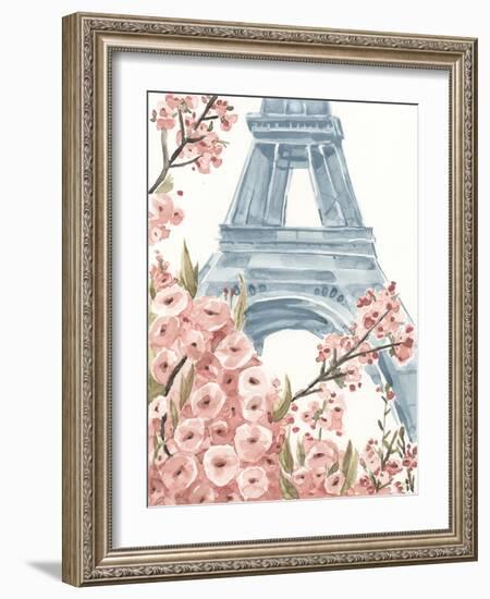 Paris Cherry Blossoms I-Annie Warren-Framed Art Print