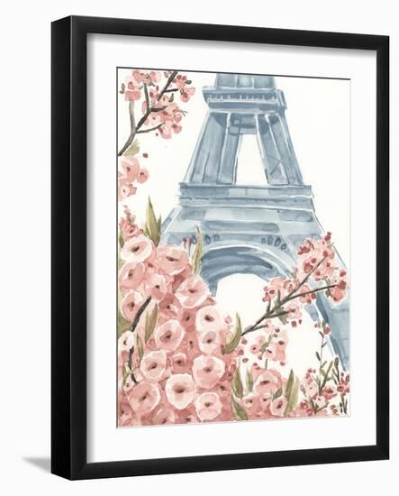 Paris Cherry Blossoms I-Annie Warren-Framed Art Print