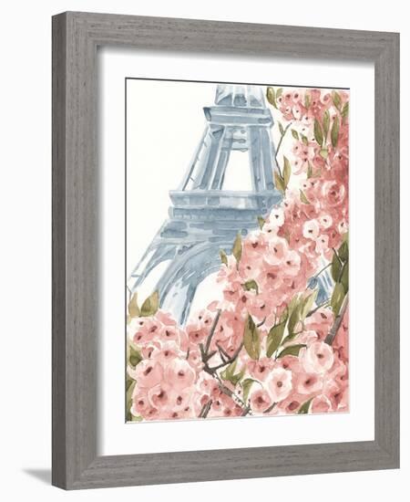 Paris Cherry Blossoms II-Annie Warren-Framed Art Print