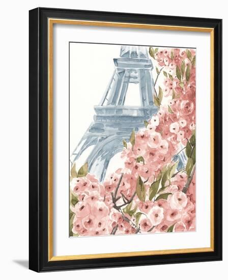 Paris Cherry Blossoms II-Annie Warren-Framed Art Print