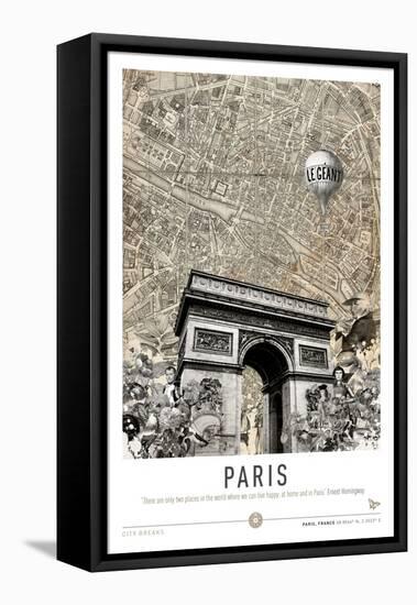 Paris (City Breaks)-Simon Goggin-Framed Premier Image Canvas