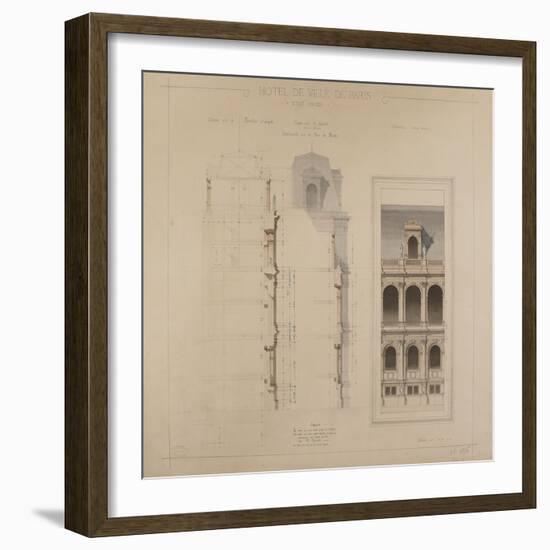 Paris City Hall-Gabriel Davioud-Framed Giclee Print