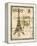 Paris Collage I - Eiffel Tower-Gregory Gorham-Framed Stretched Canvas