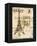 Paris Collage I - Eiffel Tower-Gregory Gorham-Framed Stretched Canvas