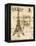 Paris Collage I - Eiffel Tower-Gregory Gorham-Framed Stretched Canvas