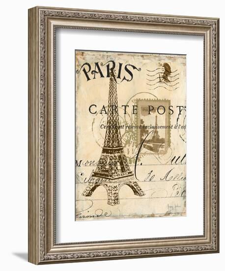 Paris Collage I - Eiffel Tower-Gregory Gorham-Framed Premium Giclee Print