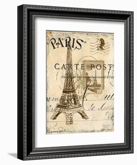 Paris Collage I - Eiffel Tower-Gregory Gorham-Framed Premium Giclee Print