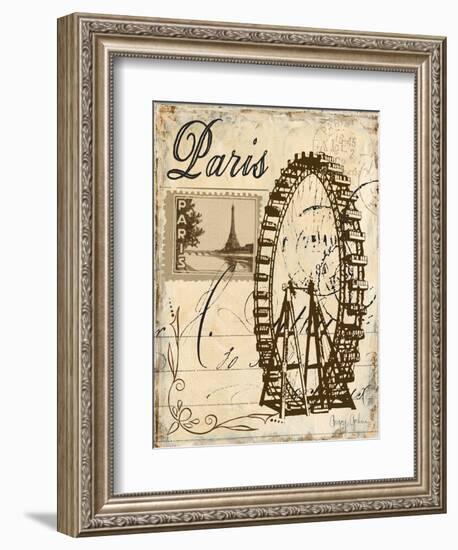 Paris Collage III - Ferris Wheel-Gregory Gorham-Framed Premium Giclee Print