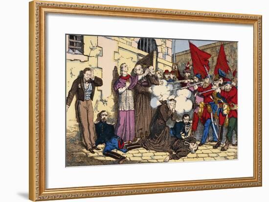 Paris Commune or Fourth French Revolution-null-Framed Giclee Print