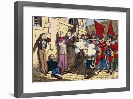 Paris Commune or Fourth French Revolution-null-Framed Giclee Print