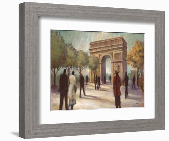 Paris Crowds-Marc Taylor-Framed Art Print