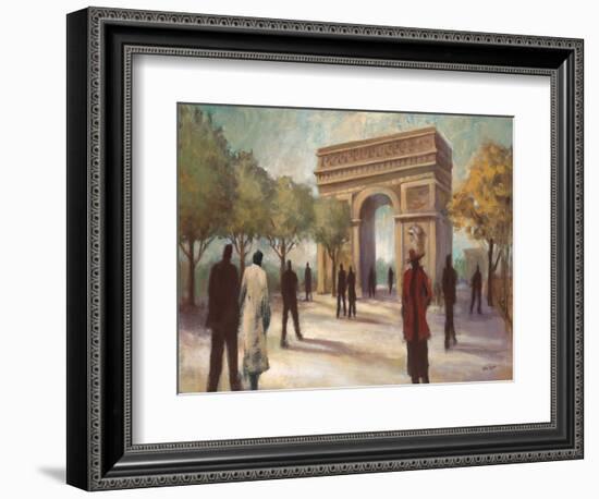 Paris Crowds-Marc Taylor-Framed Art Print