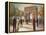 Paris Crowds-Marc Taylor-Framed Stretched Canvas