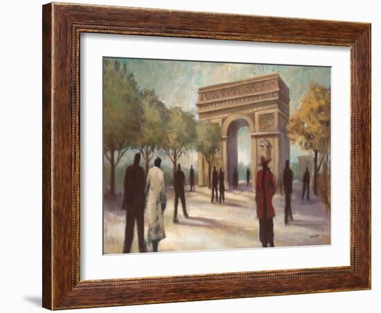 Paris Crowds-Marc Taylor-Framed Art Print