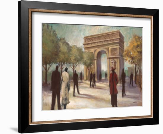 Paris Crowds-Marc Taylor-Framed Art Print