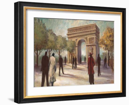 Paris Crowds-Marc Taylor-Framed Art Print