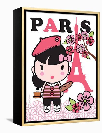 Paris Cutie-Joan Coleman-Framed Stretched Canvas