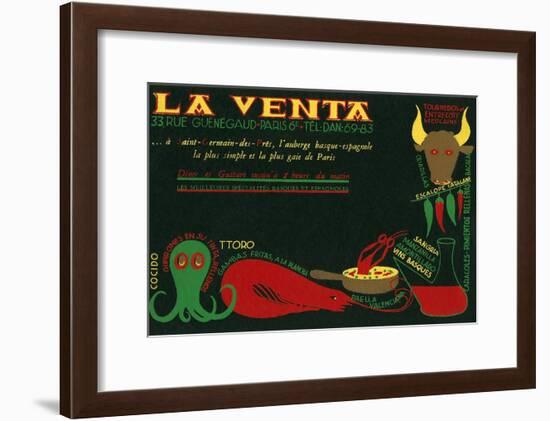 Paris Delicatessen for Spanish Food-null-Framed Art Print