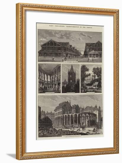 Paris Demolitions, Transformation of the Temple-Felix Thorigny-Framed Giclee Print