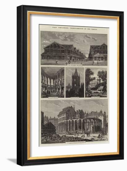 Paris Demolitions, Transformation of the Temple-Felix Thorigny-Framed Giclee Print