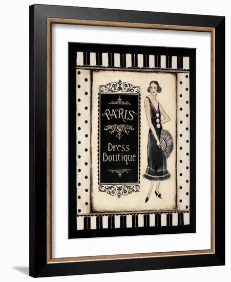 Paris Dress Boutique-Kimberly Poloson-Framed Art Print