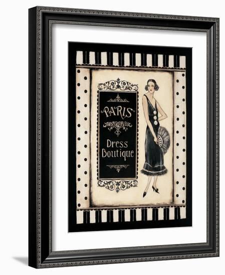 Paris Dress Boutique-Kimberly Poloson-Framed Art Print