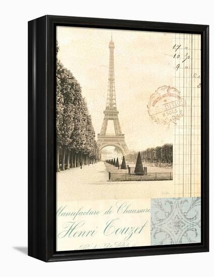 Paris Early Dawn-Cristin Atria-Framed Stretched Canvas