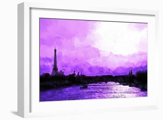 Paris Eiffel Pink Sunset-Philippe Hugonnard-Framed Giclee Print