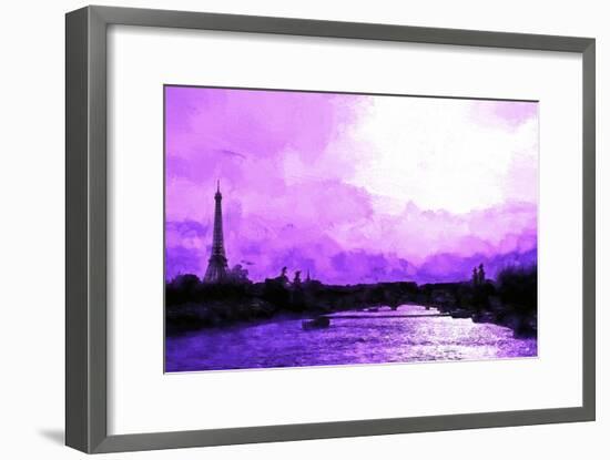 Paris Eiffel Pink Sunset-Philippe Hugonnard-Framed Giclee Print