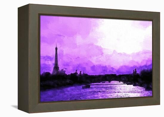 Paris Eiffel Pink Sunset-Philippe Hugonnard-Framed Premier Image Canvas