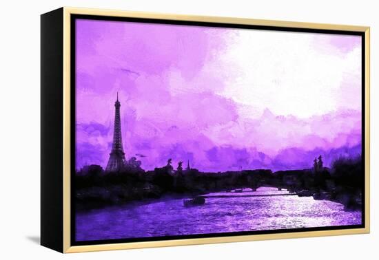 Paris Eiffel Pink Sunset-Philippe Hugonnard-Framed Premier Image Canvas