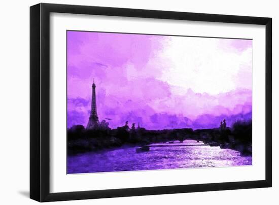 Paris Eiffel Pink Sunset-Philippe Hugonnard-Framed Premium Giclee Print