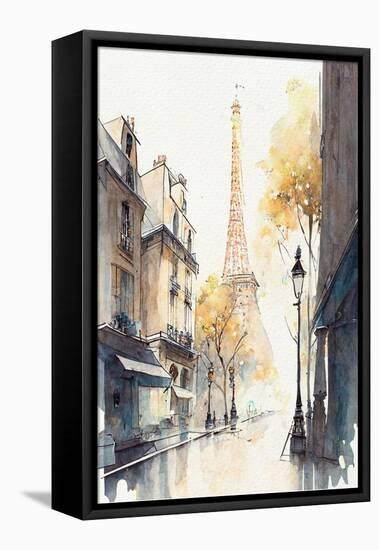 Paris Eiffel Tower IV-Lana Kristiansen-Framed Stretched Canvas