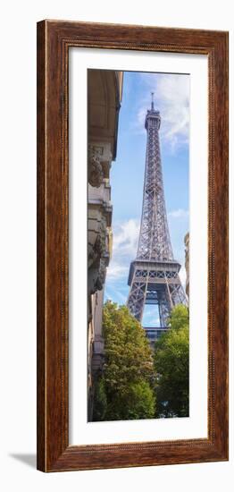 Paris Eiffel tower vertical Panoramic-Philippe Manguin-Framed Photographic Print