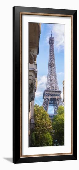 Paris Eiffel tower vertical Panoramic-Philippe Manguin-Framed Photographic Print