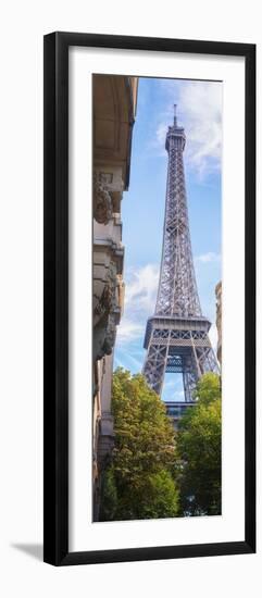 Paris Eiffel tower vertical Panoramic-Philippe Manguin-Framed Photographic Print