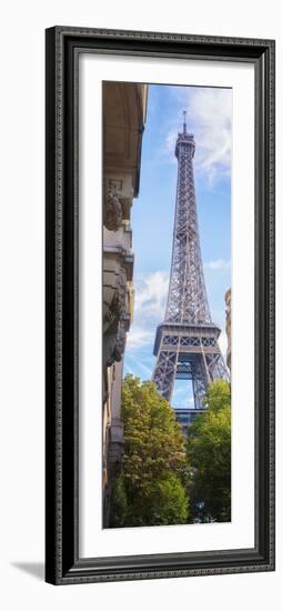 Paris Eiffel tower vertical Panoramic-Philippe Manguin-Framed Photographic Print