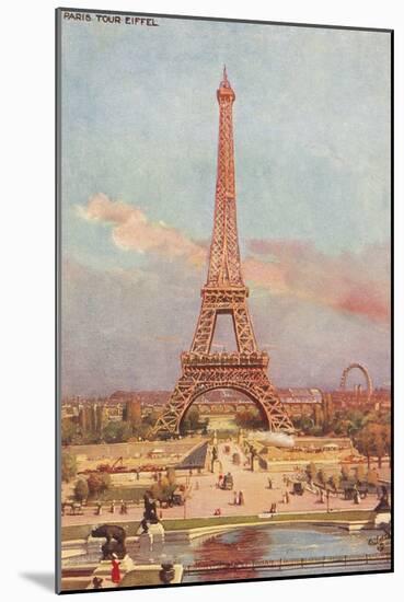 Paris - Eiffel Tower-null-Mounted Art Print