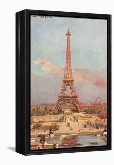 Paris - Eiffel Tower-null-Framed Stretched Canvas