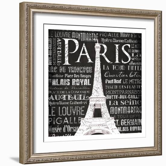 Paris Eiffel-Jace Grey-Framed Art Print