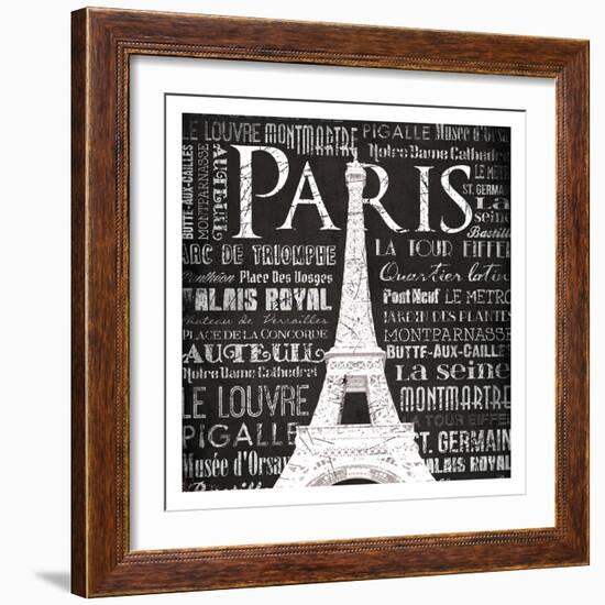 Paris Eiffel-Jace Grey-Framed Art Print