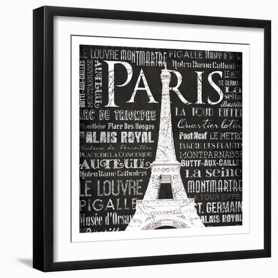 Paris Eiffel-Jace Grey-Framed Art Print