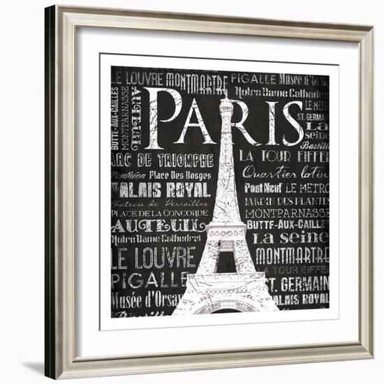 Paris Eiffel-Jace Grey-Framed Art Print