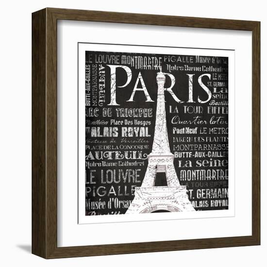 Paris Eiffel-Jace Grey-Framed Art Print